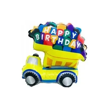 Balónek Fóliový balónek Náklaďák Happy Birthday (72 cm * 60 cm)