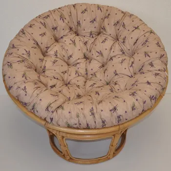 Papasan Nábytek PEGAS Ratanový papasan 100 cm medový polstr levandule