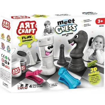kreativní sada Sada modelovací hmoty Šachy ART CRAFT