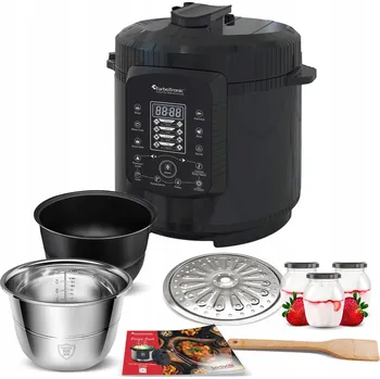 Tlakový hrnec TLAKOVÝ HRNEC ELEKTRICKÝ MULTICOOKER HORKOVZDUŠNÁ FRITÉZA PAŘNÍ HRNEC 6L 1000W 70 KPA