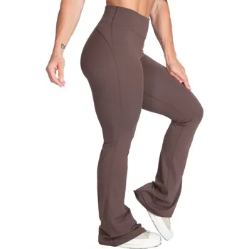 Dámské legíny Better Bodies FLARE PANTS TIMBER – legíny Better Bodies hnědé Velikost: S