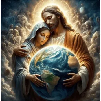 Obraz MALOVÁNÍ PODLE ČÍSEL BOŽSKÁ PÉČE O ZEMI 50x40 S RÁMEM KREATIVNÍ