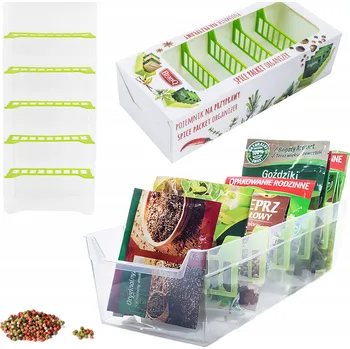 Úložný box PLASTOVÁ DÓZA NA KOŘENÍ ORGANIZÉR DO ŠUPLÍKU SKŘÍŇKY S PŘIHRÁDKAMI