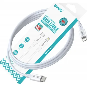 Datový kabel Kabel BWOO USB - Apple Lightning 1 m bílý