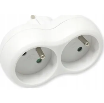 Elektrická zásuvka Elektrická Zásuvka rozbočka Rebel bílá