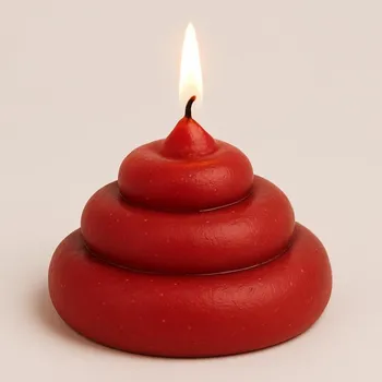 Svíčka Vonná svíčka Bobek | 40 g | Svíčkománie3D | Barva: Červená