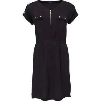 Dámské šaty Dámské plátěné šaty Willard ELVENA M Černá, Zlatá