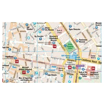 Borch Map Athina. Athen / Athens