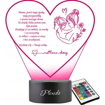 Lampička Noční lampa Plexido vícebarevná