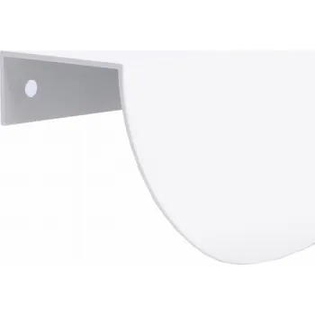 Nábytkové kování Nábytková úchytka hranová PŮLKOL UA01 loft bílá na skříňku 14,8 cm 128/148