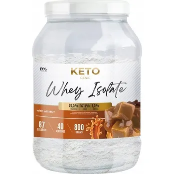 Protein Protein Keto Izolát Muscle Clinic keto whey WPI 800 g Karamelová příchuť