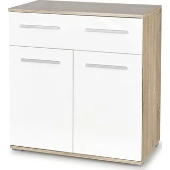 Komoda Komoda LIMA I — lamino, bílá / dub sonoma