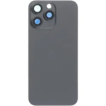Kryt baterie + Čočka zadní kamery s rámečkem + Magnetický kroužek pro iPhone 15 Pro Max OEM - Černá Titanová