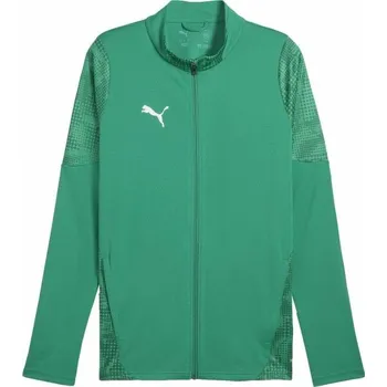 Pánská větrovka Pánská fotbalová bunda Puma TEAMCUP TRAINING JACKET M Zelená, Bílá