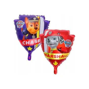 Balónek Fóliový balónek Tvar Štít - Tlapková patrola Chase Marshall (63 cm * 68 cm)
