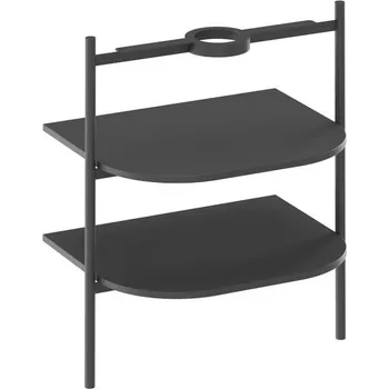 Koupelnový nábytek Ravak Yard Policová konstrukce pod umyvadlo, černá matná D80000D005