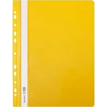 Šanon s tvrdými deskami PVC, zakládací Biurfol, žlutý