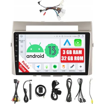 Autorádio 2DIN AUTORÁDIO S NAVIGACÍ ANDROID TOYOTA COROLLA VERSO AR10 3 GB DSP CARPLAY LTE