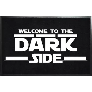 Rohožka VSTUPNÍ ROHOŽKA ČERNÁ PŘED DVEŘE HIT NÁPIS WELCOME TO THE DARK SIDE