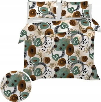 Povlečení HOTELOVÉ POVLEČENÍ 140x200 BAVLNA, PICASSO HNĚDÉ