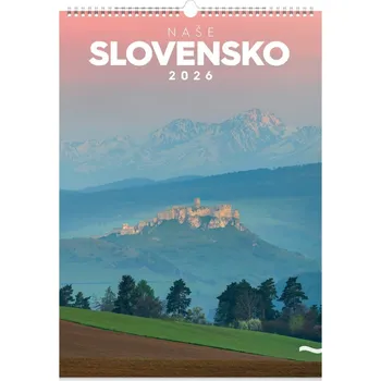 Kalendář NOTIQUE Nástenný kalendár Naše Slovensko 2026, 33 x 46 cm