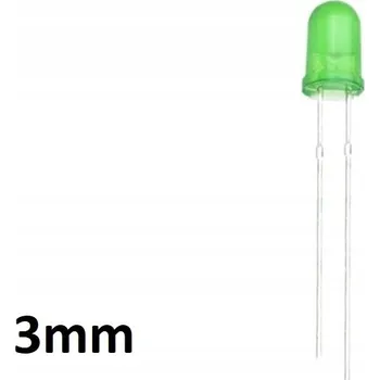 Dioda SE LED dioda Dioda LED 3mm Zielona