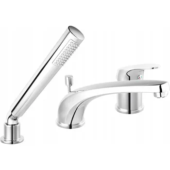 Vodovodní baterie Vanová baterie páková, montáž na okraj vany Ferro One, stříbrná