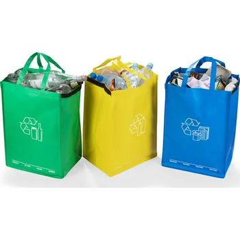 Obraz Koše na tříděný odpad Blue Collection 40 l 3-komorový