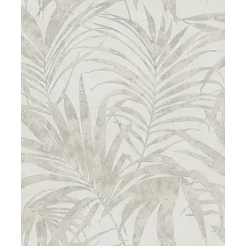 Tapeta Vinylová tapeta béžové barvy s motivem palmových listů – vliesová