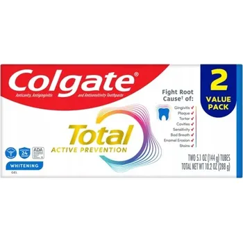 zubní pasta Colgate Total Whitening 2 x 144 g - Zubní pasta