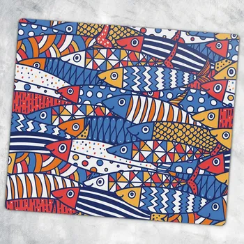 Obraz Tvrzené Skleněné Prkénko do Kuchyně s Dekorativním Potiskem Barevných Šprotů 60x52