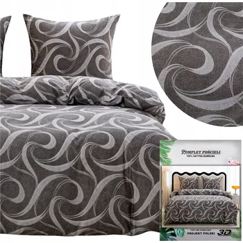 Povlečení Povlečení 200x220 3dílná sada povlaky 70x80 saténové Maria geometrické