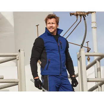 pracovní vesta Pracovní vesta softshellová pracovní oděvy dryplexx® softlight velikost M modrá chrpa/černá Strauss