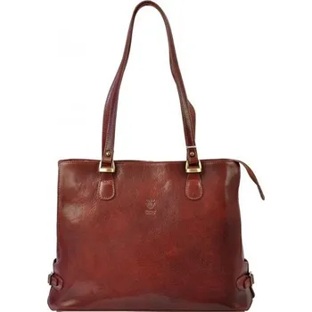 Kožená kabelka Florence 14 - hnědá