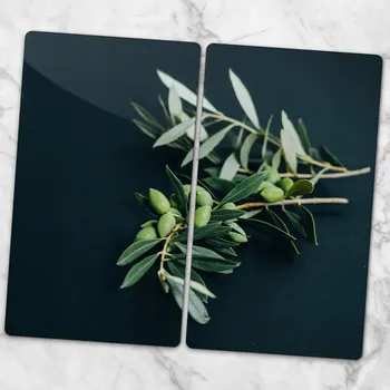 Obraz Víceúčelové dekorativní skleněné desky s potiskem Olivových listů 2x30x52