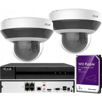 Bezpečnostní kamera Sada pro monitoring HiLook PTZ kamera 4Mpx, PoE rekordér 4kanálový, HDD 2TB