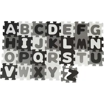 Výuková hračka Bieco - Pěnová hrací podložka s abecedou - puzzle black & white - 26 ks