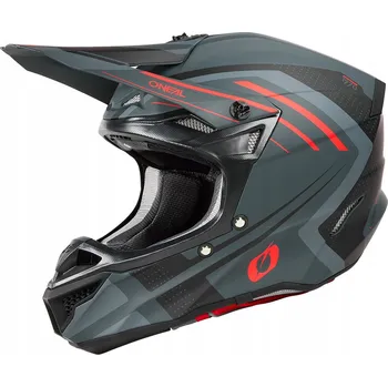 Helma na motorku Helma O'Neal 5SRS Spike šedá/červená matná XS