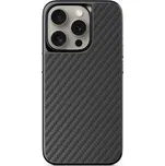 Epico Mag+ Hybrid Carbon Case iPhone 16 Pro - černá