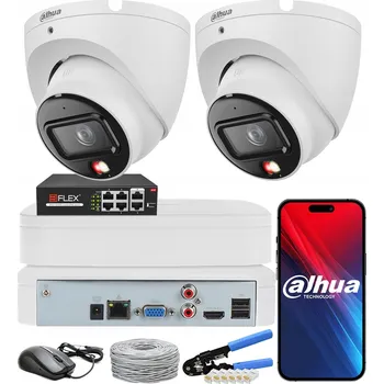 IP kamera Sada monitoringu DAHUA 2 Kamery 8Mpx 4K IPC-HDW1839T-A-IL POE Smart Dual