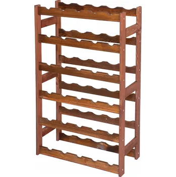 Stojan na víno Regál na víno dřevěný stojan na 30 lahví police VÝROBCE