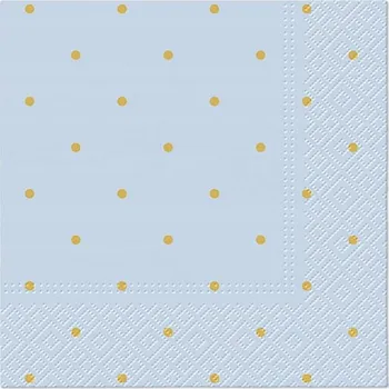 Papírový ubrousek Dekorativní ubrousky PAW čtverec 20 ks 33x33 cm MODRÉ SVĚTLE MODRÉ