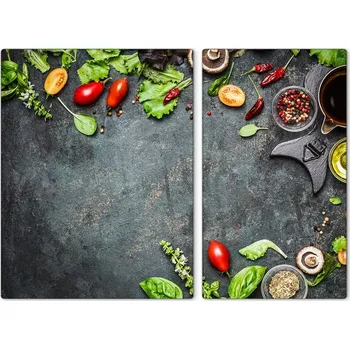 Obraz Dekorativní skleněné desky na krájení Paprička v koření 40x52 a 30x52