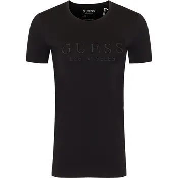 Dámské tričko GUESS s logem M1RI28 J1311 Černé