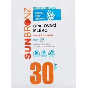 Přípravek na opalování Vivaco Sunbronz Opalovací mléko SUN BRONZ SPF 30 Coral Friendly - vzorek 0,4 ml