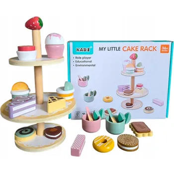 Dřevěná hračka Dětská kuchyňka sada dřevěné hračky příslušenství SADA CUKRÁŘE