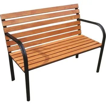 Zahradní lavice Lavička s opěradlem, dřevěná, 122 x 61 cm