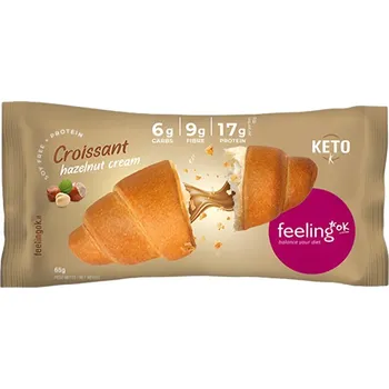 FeelingOK High Protein Croissant (65 g, Lískooříškový krém)