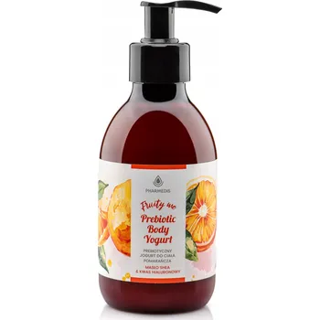 JOGURT NA TĚLO S VŮNÍ POMERANČE KYSELINA HYALURONOVÁ BALZÁM BAMBUCKÉ MÁSLO MANGO