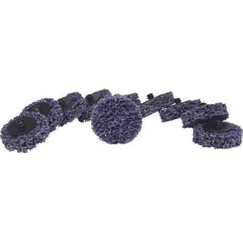 Brusný kotouč KS Tools Náhradní brusná poduška, Ø 50 mm, páskový kotouč fialový, balení 10 ks 515.5086